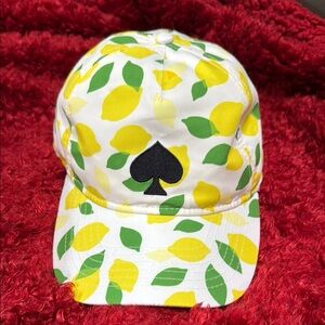 Lemon Print Cap with Spade Logo